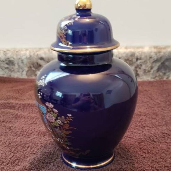 Beautiful Vintage Cobalt Blue Ginger Jar - Japan - Picture 3 of 8